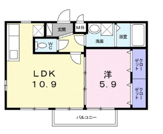 スペラーレⅢの物件間取画像